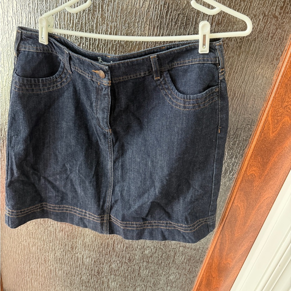 Boden Denim Mini Skirt Size 14